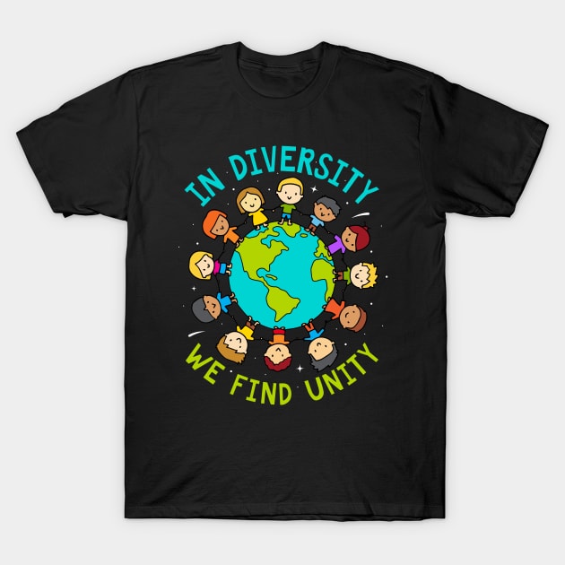 In Diversity We Find Unity Neurodiversity T-Shirt by BeepTreasure